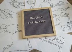 Masopustní omalovánky